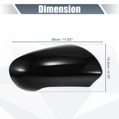 Gloss Black Right Side Mirror Cover for Nissan Qashqai J10 (2007-2014)