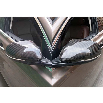 Replace Carbon Fiber Wing Mirror Cover Shell fit For Jaguar XE XF XJ 2015-2019