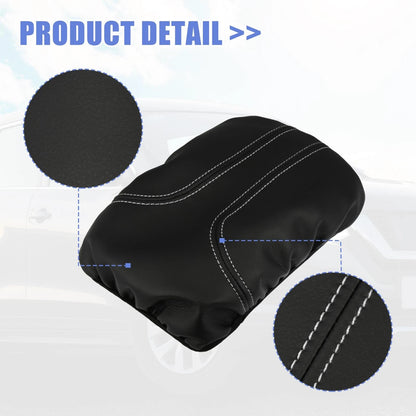 Microfiber Leather Armrest Cover for Nissan Rogue (2014-2020) Black