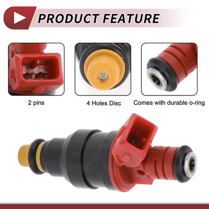 Fuel Injector 1 x No.0280150931 for Ford Ranger 4.0 (1993-1996) Red Black