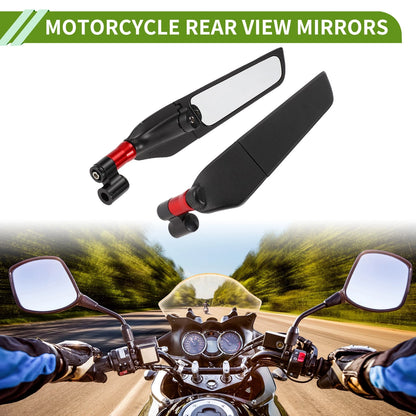 Rear View Mirror / 1 set / Polygonal Shape Red Aluminum Alloy for Motorcycle