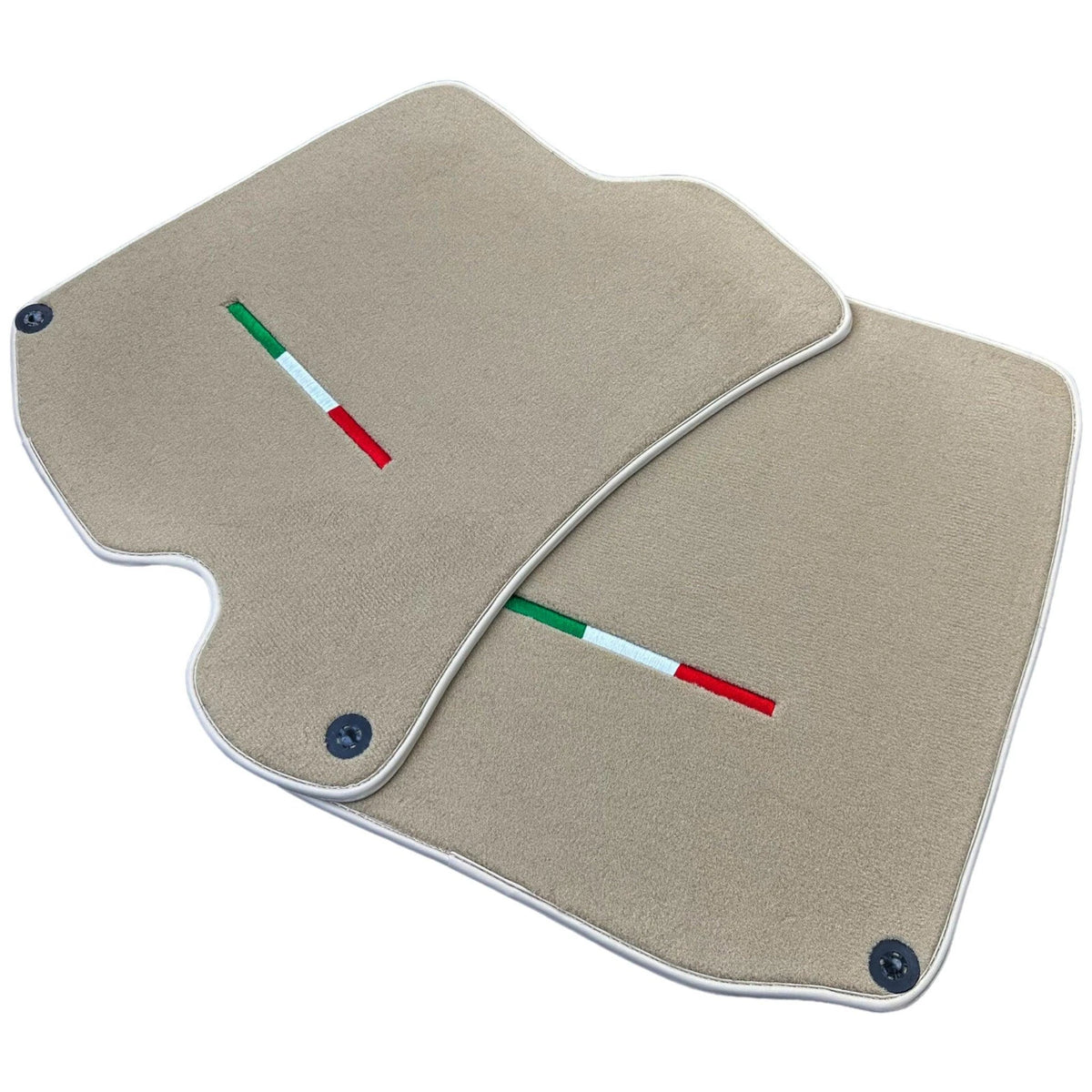 Beige Floor Mats for Ferrari Roma (2021-2024) Italian Edition