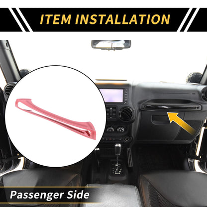 Glove Box Handle Switch Cover Trim for Jeep Wrangler JK 2 Door 4 Door (2007-2018)