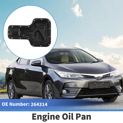 Engine Oil Pan for Toyota Corolla (1998-2008) Aluminum Alloy Black
