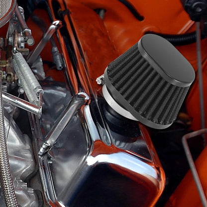 51mm Round Tapered Air Filter Cleaner for Motorcycle Black