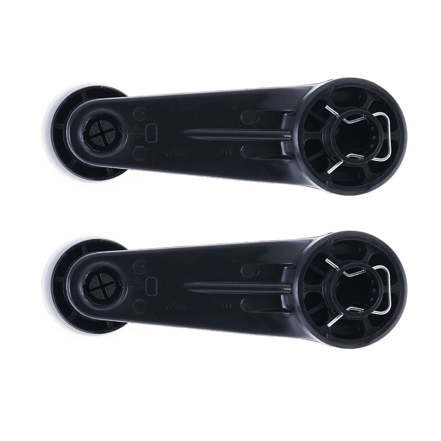 2 x Black Front Window Crank Handles for Toyota Land Cruiser (1969-2007)