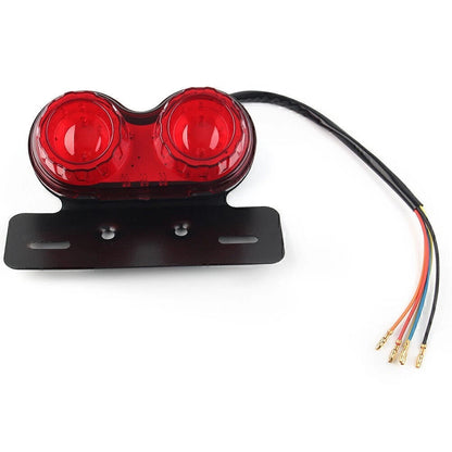 Integrated Tail Light Dual Turn Signal Brake License Plate Lamp for Motor