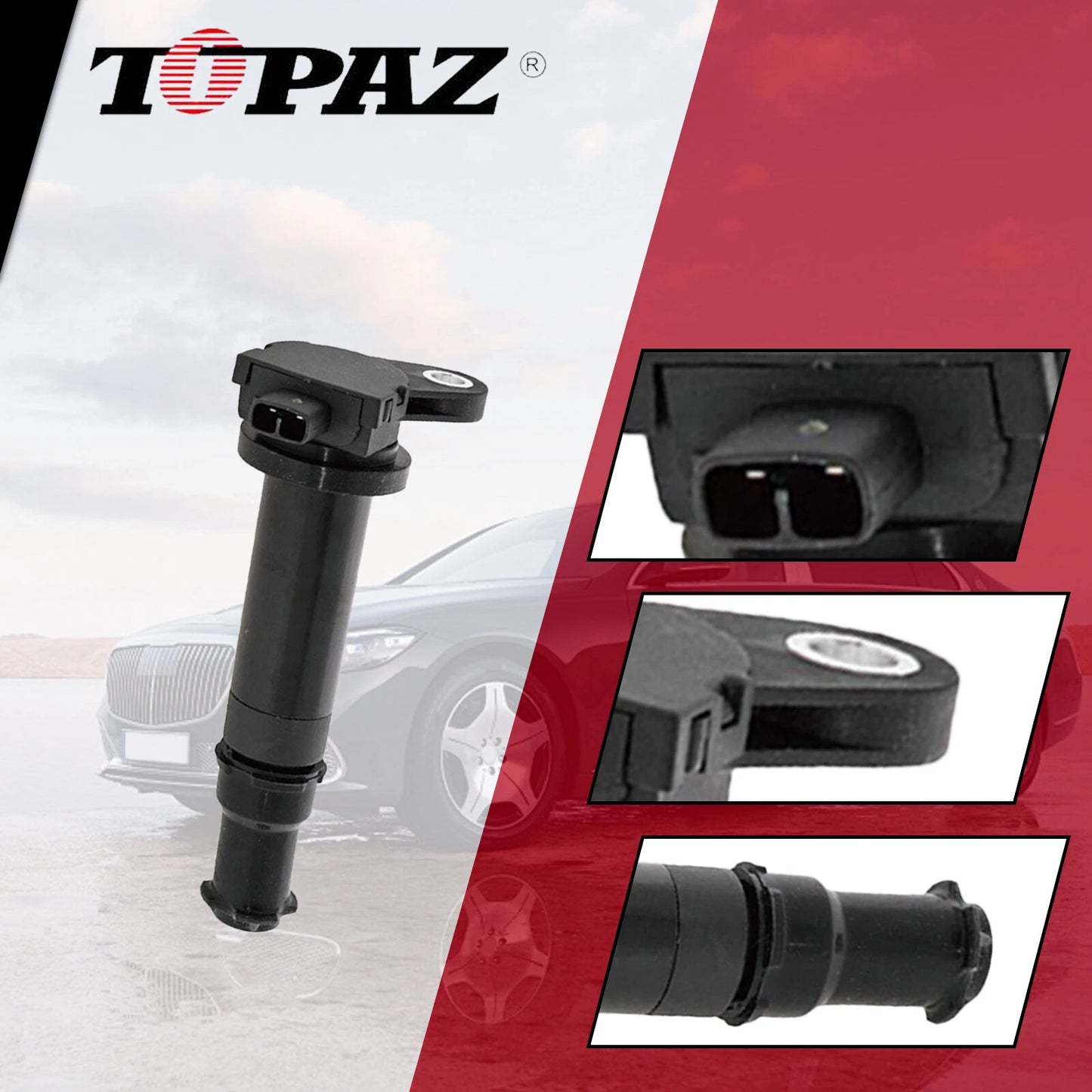 Set of 4 Ignition Coils for Hyundai Accent, Kia Rio II, 1.6L (2005-2011)