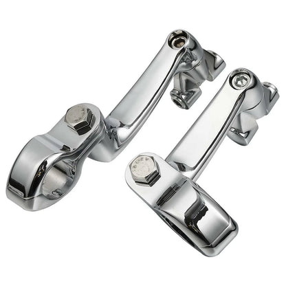 1 1/4" Adjustable Engine Guard Foot Pegs for Harley