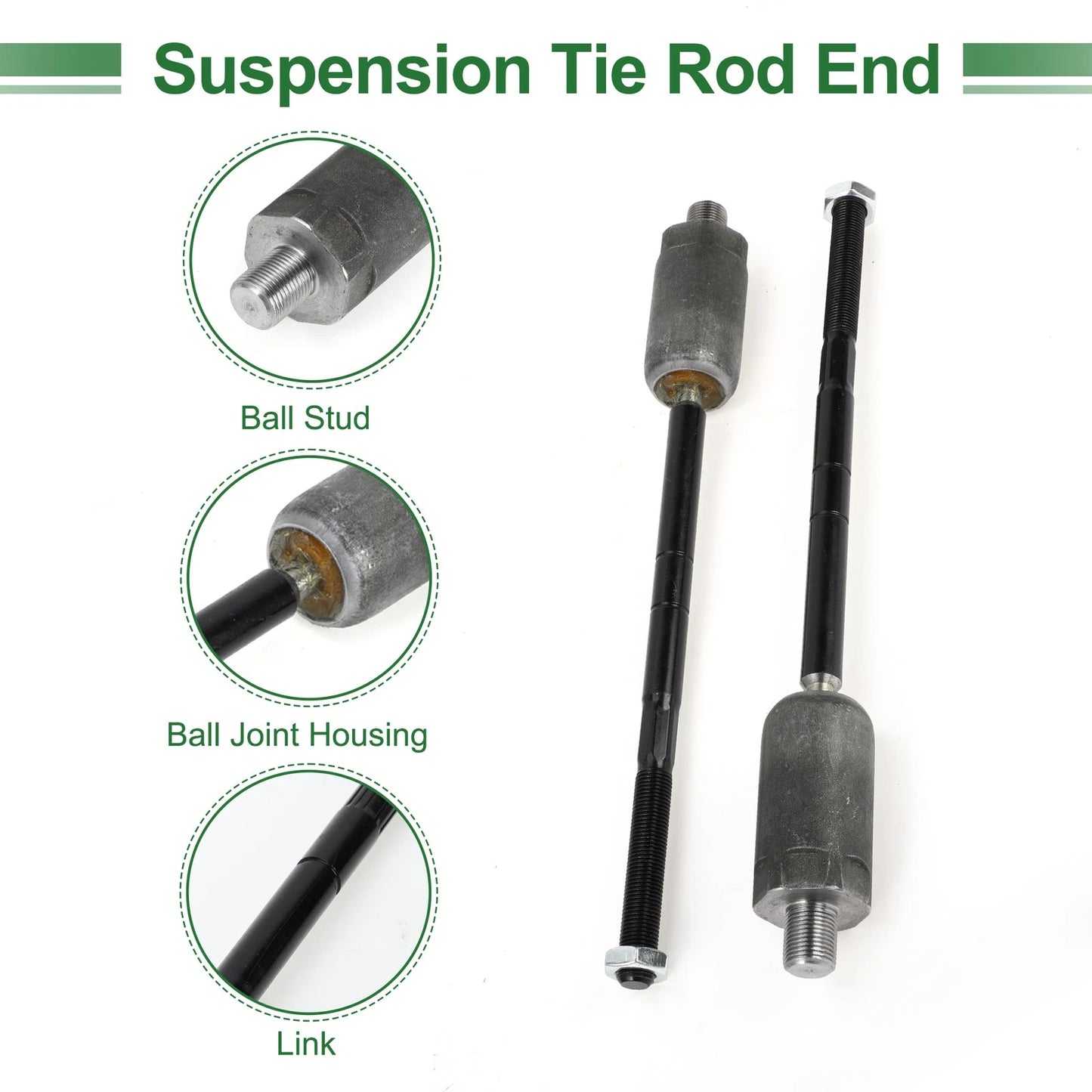 10 x Front Suspension Kit Tie Rod Ends & Sway Bar Links for Ford Explorer (2002-2003)