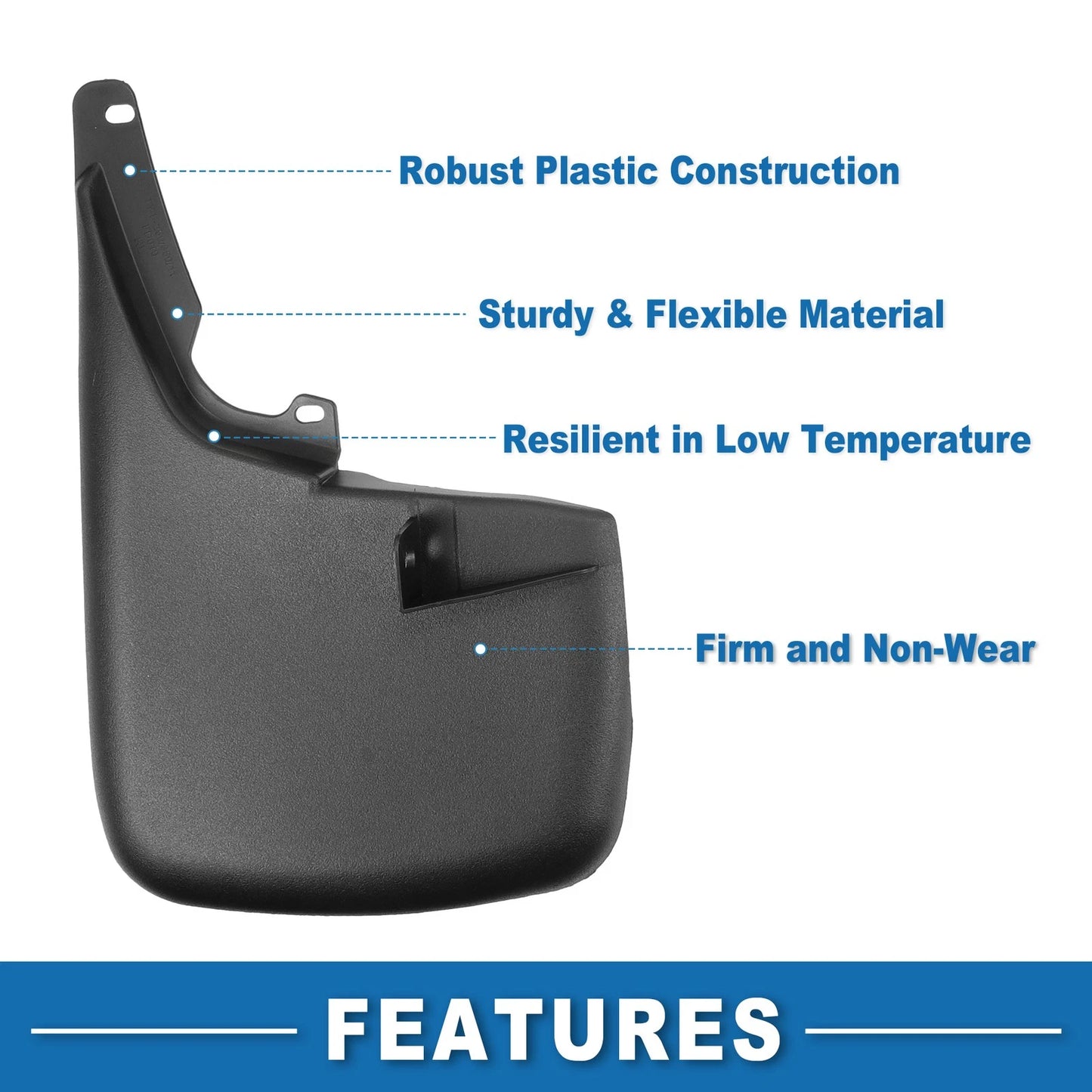Front & Rear Mud Flaps for Ford F-250 (2011-2016)