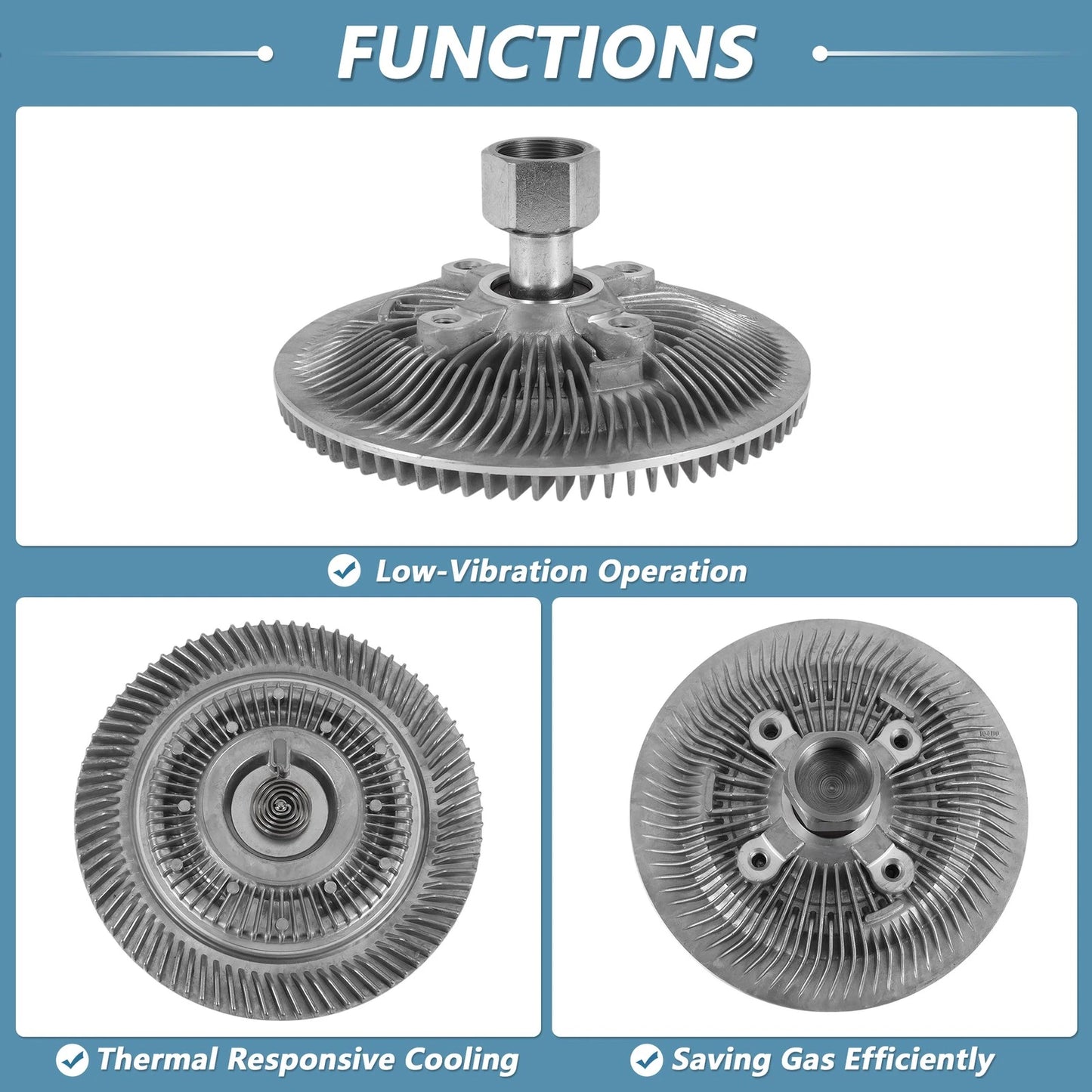Engine Cooling Fan Clutch for Dodge Ram 1500 3.9L V6 (1994-2001)