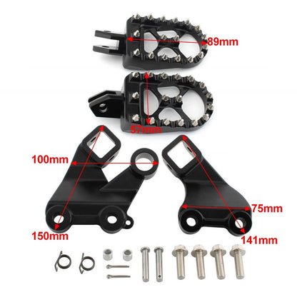 Footrest Foot Pegs Mount Bracket for Yamaha Vmax 1200 (1985-2007) Black