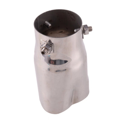 Silver Tail Inlet Exhaust Muffler End Tip Pipe Cover for Universal Car