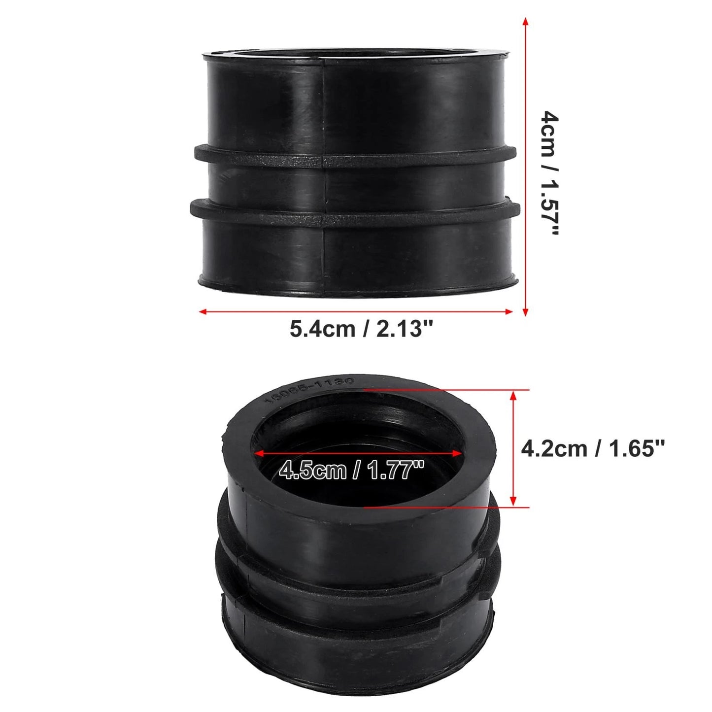 2 x Carburetor Intake Manifold Boot Joint for Kawasaki ER5 ER500