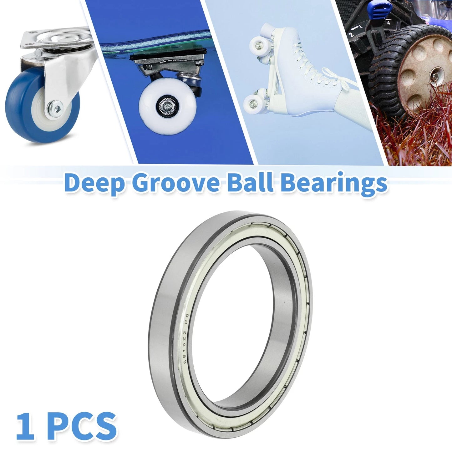 Deep Groove Ball Bearings P6 90x125x18mm 1 Pc for Scooter Skateboard Wheel
