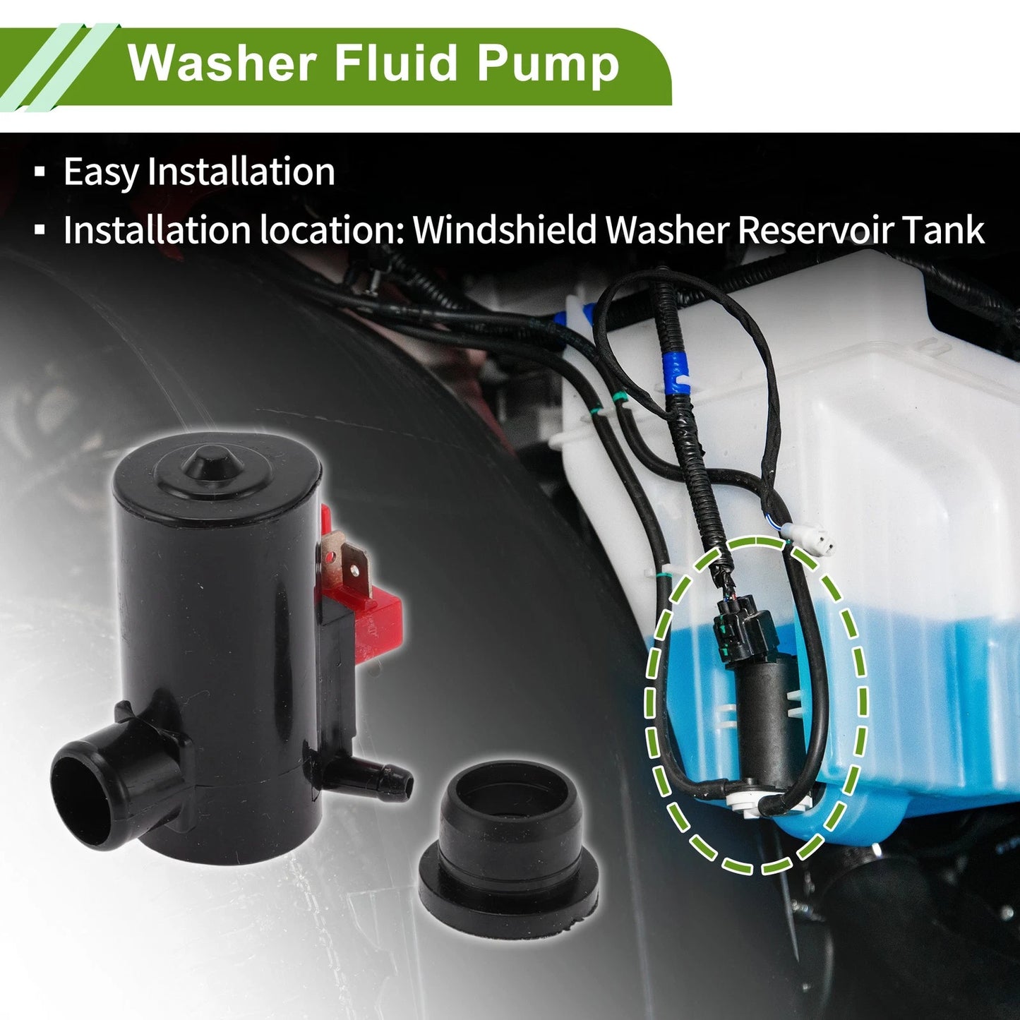Windshield Washer Pump for Honda Civic (1984-1987)