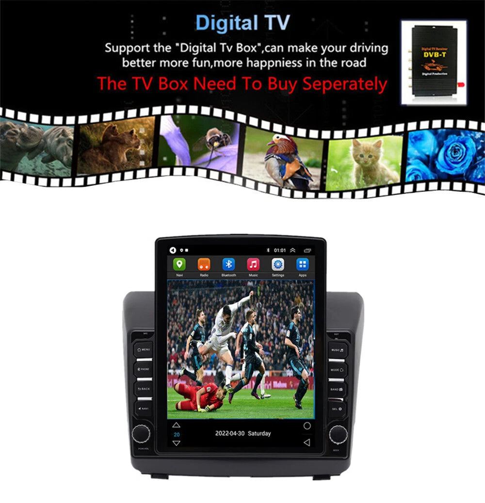 9.7'' Vertical Android 13 Stereo Radio GPS for Chevy Isuzu Holden (2010-2023)