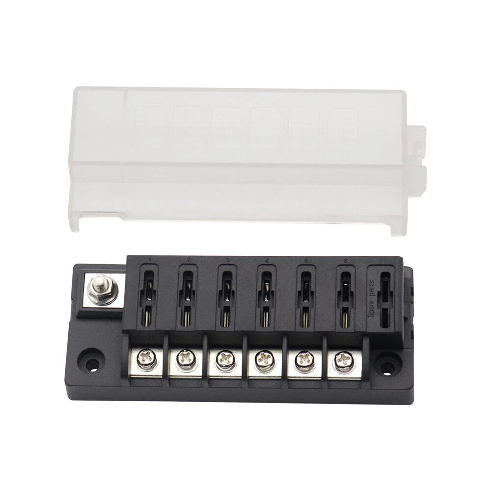 6-Way Compact Fuse Box 32V DC 300A for Universal Applications