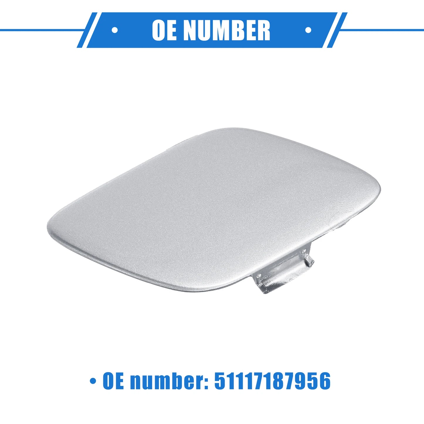 Tow Hook Covers for BMW E92 E93 2007-2010 Silver Tone Front Right