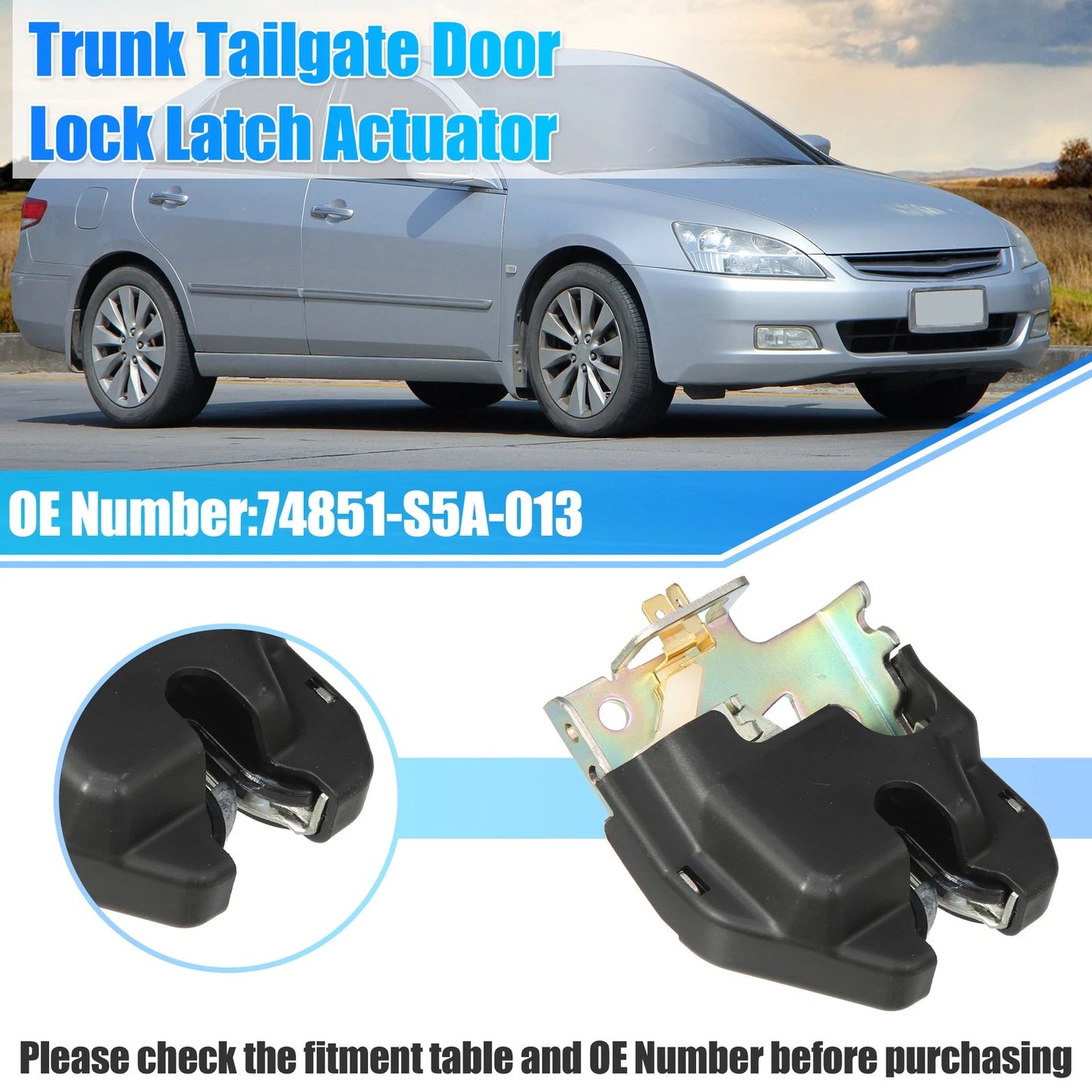 Rear Tailgate Latch Actuator for Honda Civic (2001-2005)