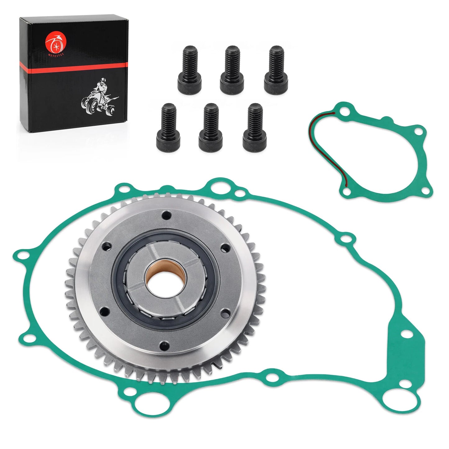 Starter Clutch Gear One-Way Bearing Gasket for Yamaha YFM660R Raptor (2002–2005)