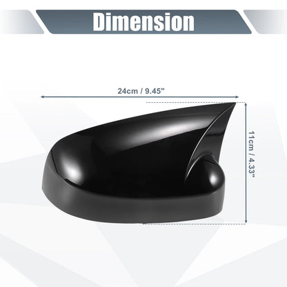 Rearview Mirror Cover Overlay Gloss Black for Ford Focus RS ST (2012-2018)