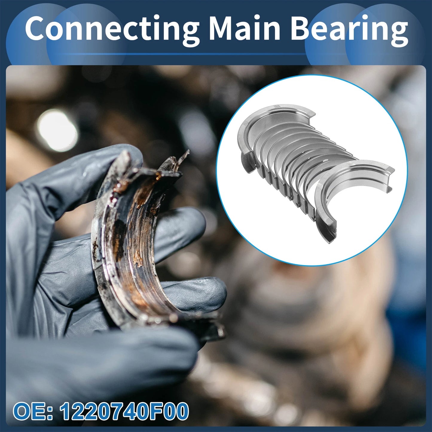 10 x Main Bearing Set for Nissan Frontier (1998-2004)