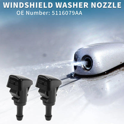 Front Windshield Washer Nozzles Set for Chrysler Aspen (2007-2009)