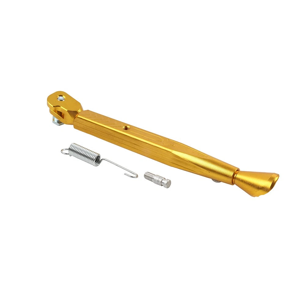 Aluminum Adjustable Kickstand Foot for Motorcycle Universal Side Stand Gold