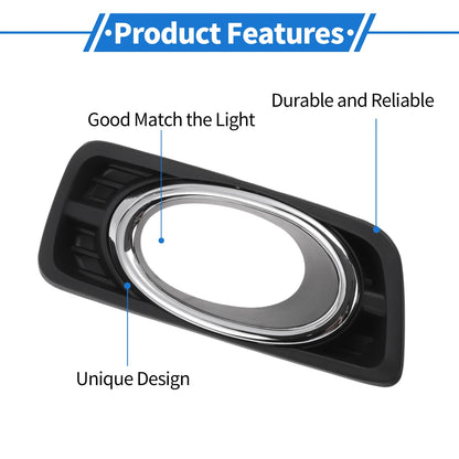 Front Left Fog Light Grill for Honda Civic (2012-2014)
