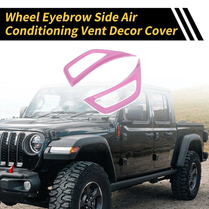 Fender Side Air Outlet Vent Covers for Jeep Wrangler JL JLU Gladiator JT (2018-2023)