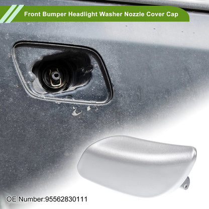 Left Washer Nozzle Cover Cap for Porsche Cayenne - Silver
