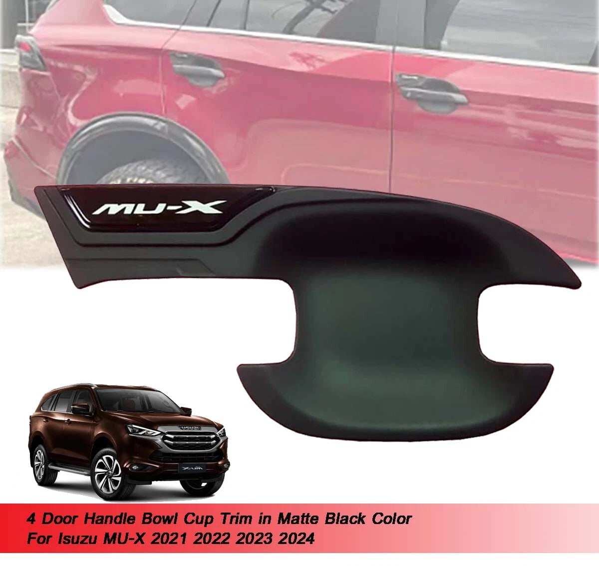 Door Handle Bowl Cup Cover for Isuzu MU-X (2021-2024)
