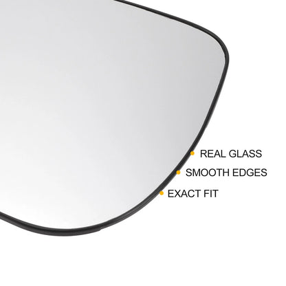 Left Side Heated White Mirror Glass for Toyota RAV4 (2005-2011)
