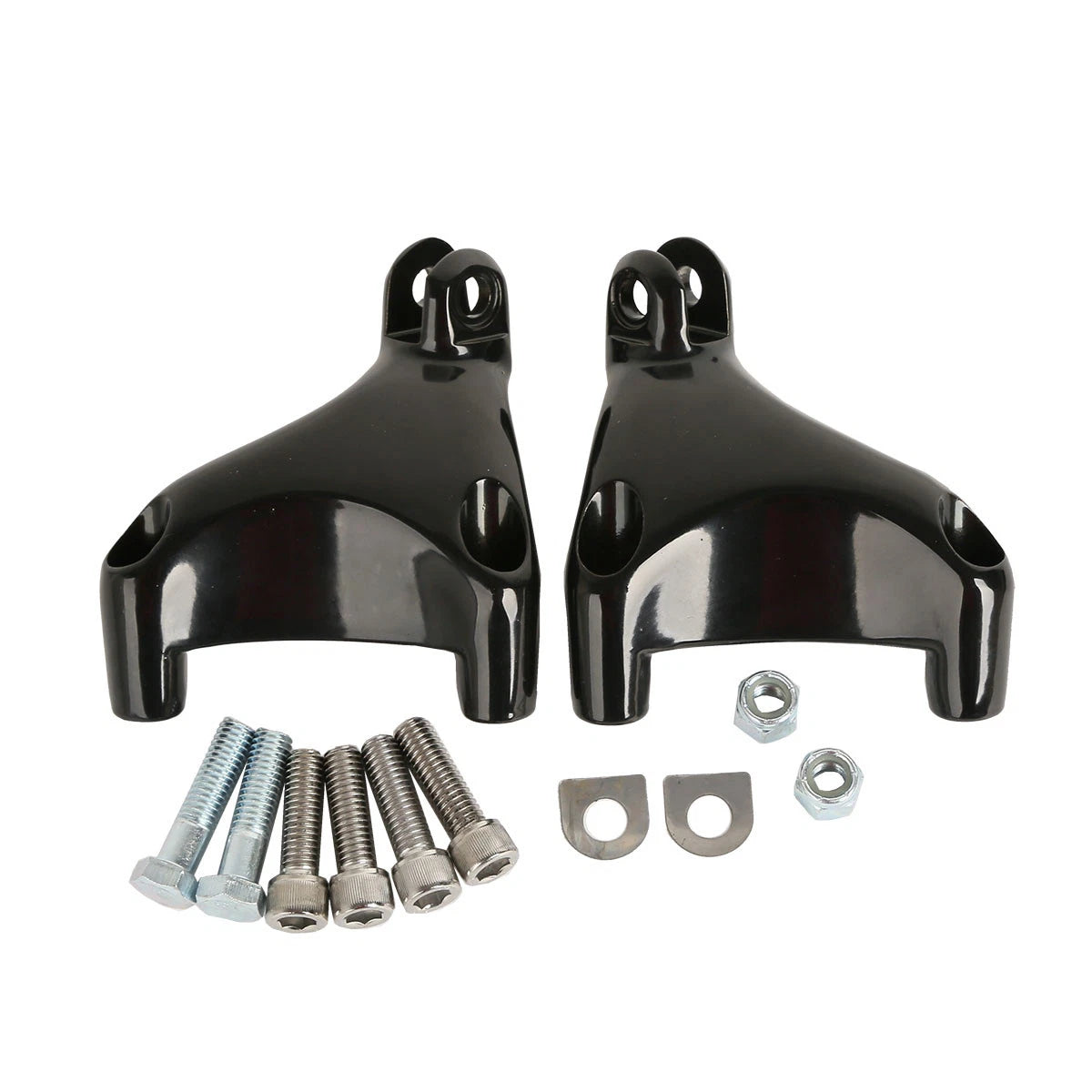 Black Rear Passenger Footpeg Mount for Harley Sportster 883 1200 (2004-2013)