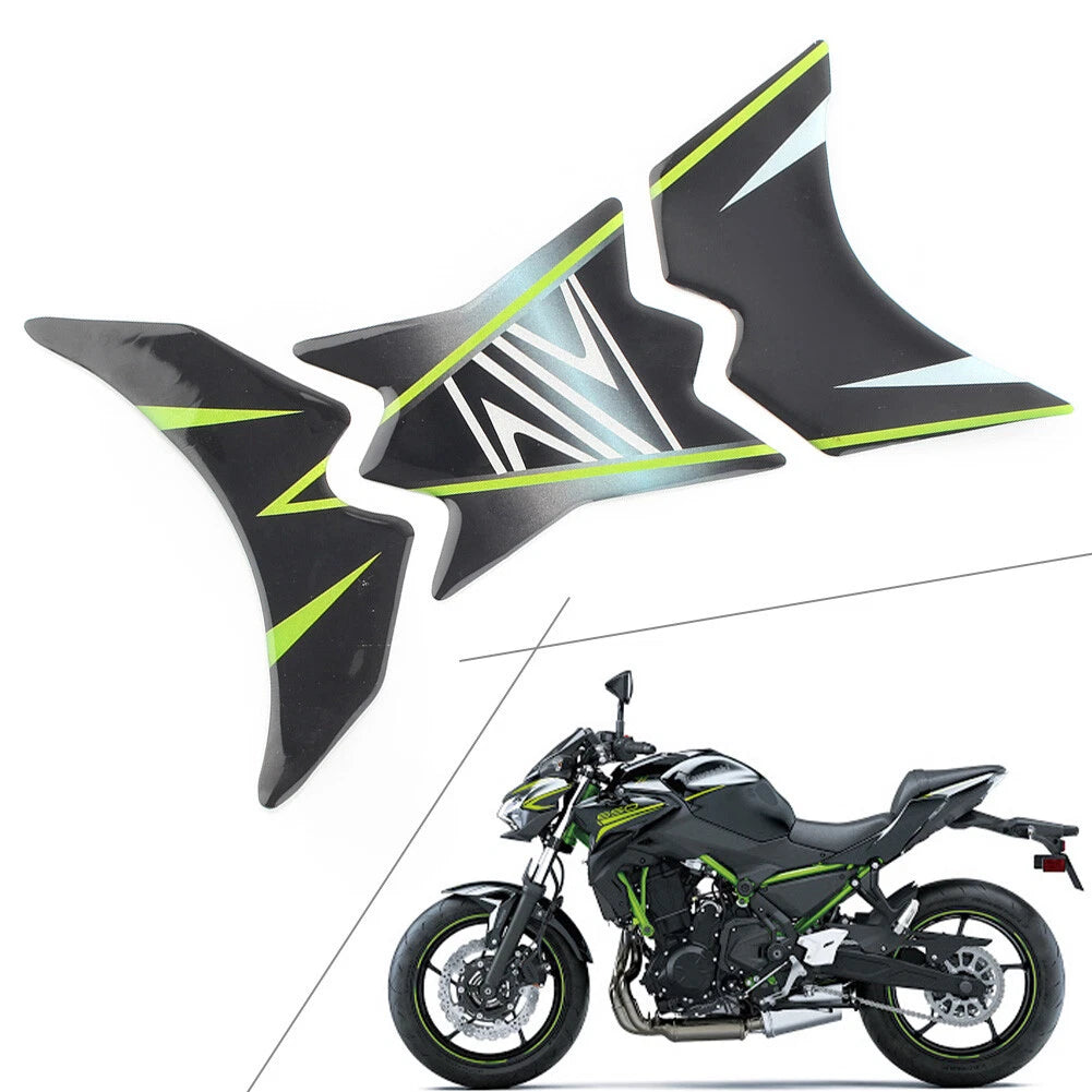 Motorcycle 3D Tank Pad Protector Decal Sticker for Kawasaki Z650 (All Years)