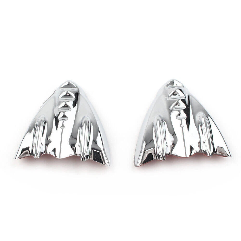 Chrome Inner Fairing Mirror Block Off Covers for Harley Street Glide (06-13)