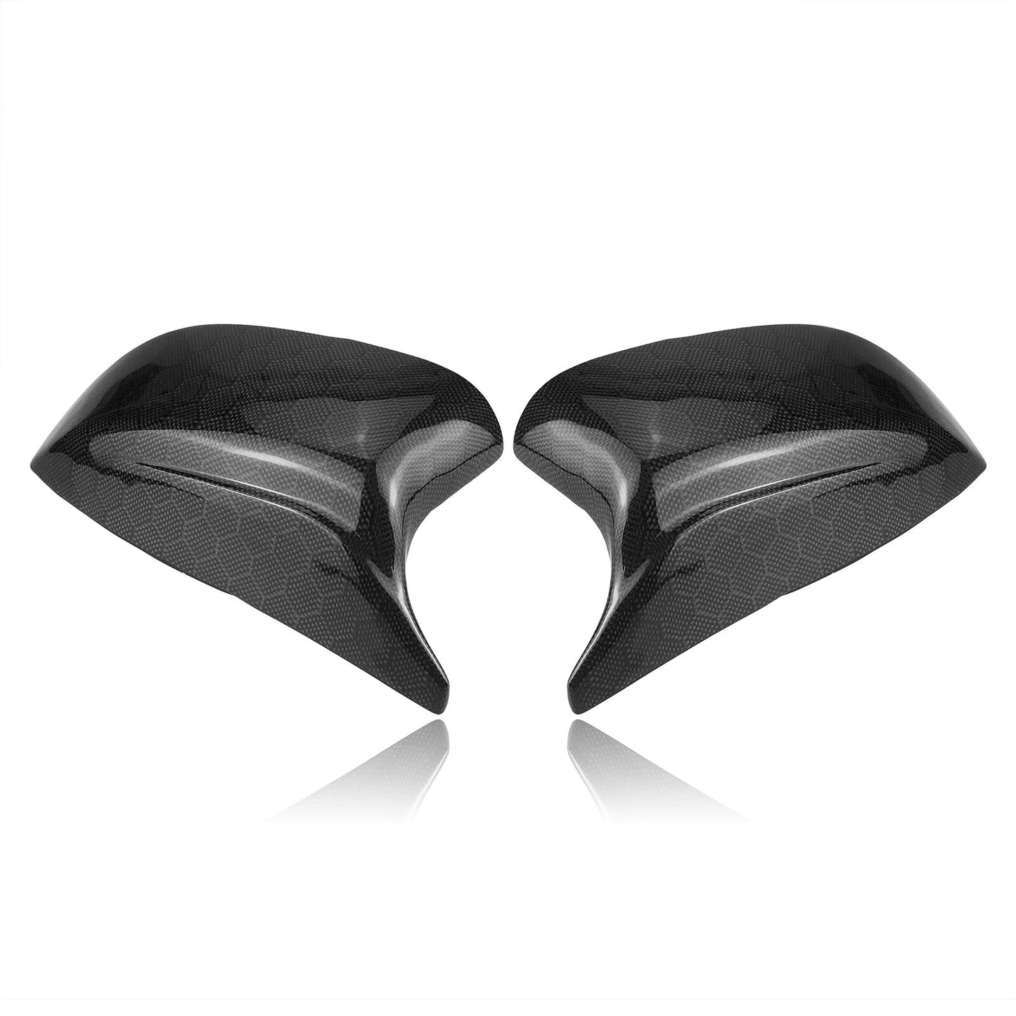 2 x Honeycomb Look Mirror Covers for 2014-23 Infiniti Q50 Q60 QX30 Q70