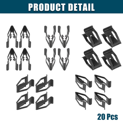 Interior Retainer Fastener Clips for Ford Mazda - 20 Pcs