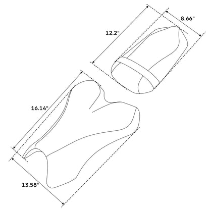Rider & Passenger Seats for Yamaha YZF R1 (2004-2006) Black Blue
