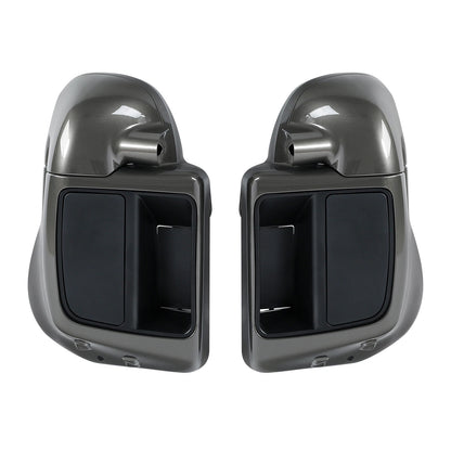 Lower Vented Fairings Speaker Pod for Harley Touring Industrial Gray