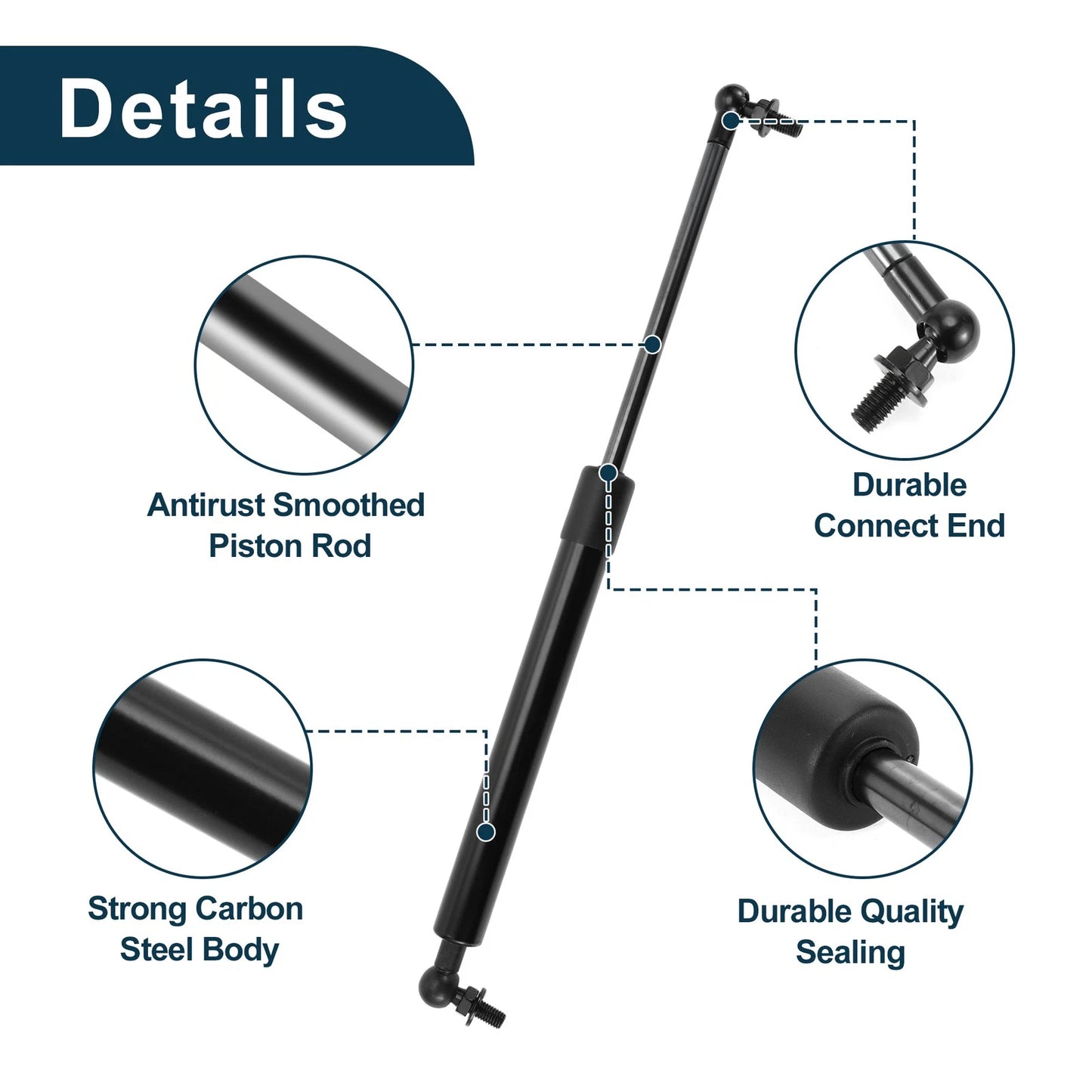 Bonnet Lift Supports 2 x Gas Springs for Toyota Celica (1982-1984)