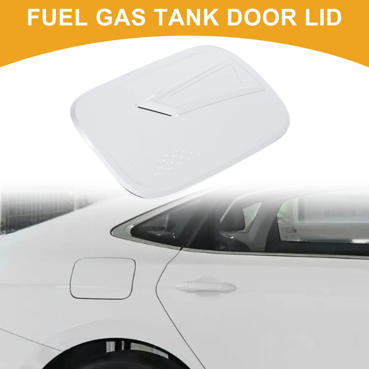 Fuel Tank Door Cap for Honda CR-V 2017-2022 Chrome Silver Tone