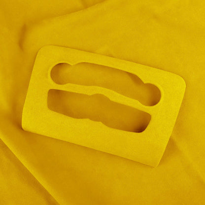 1x Yellow Leather A/C Panel Cover for Dodge Charger (2016-2023)