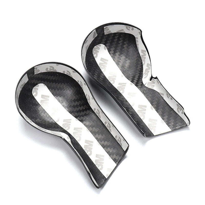 Red Real Carbon Fiber Gear Shift Head Knob Surrond Trim fit For Chevrolet Camaro