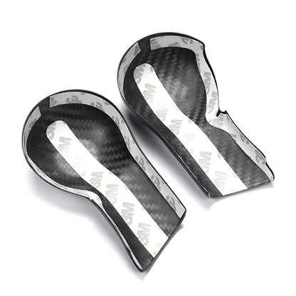 Red Real Carbon Fiber Gear Shift Head Knob Surrond Trim fit For Chevrolet Camaro