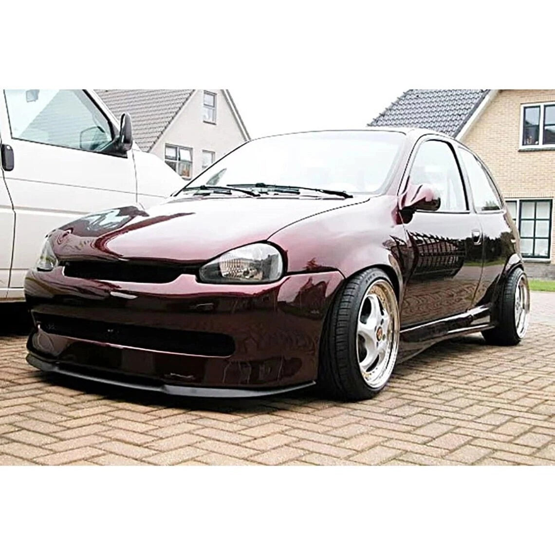 Front Bumper Lip 3 Pcs for Opel Corsa B (1993-2000)