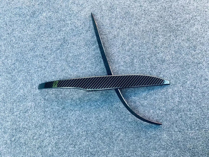 Rearview Side Steel Cover Trim Carbon Fiber for Toyota Harrier Venza (2020-2024)