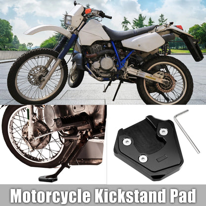 Motorcycle Kickstand Pad Set for Suzuki GSXS 750 (2017-2022) Black